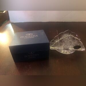 Vintage Bohemia Pinwheel Crystal Napkin Holder